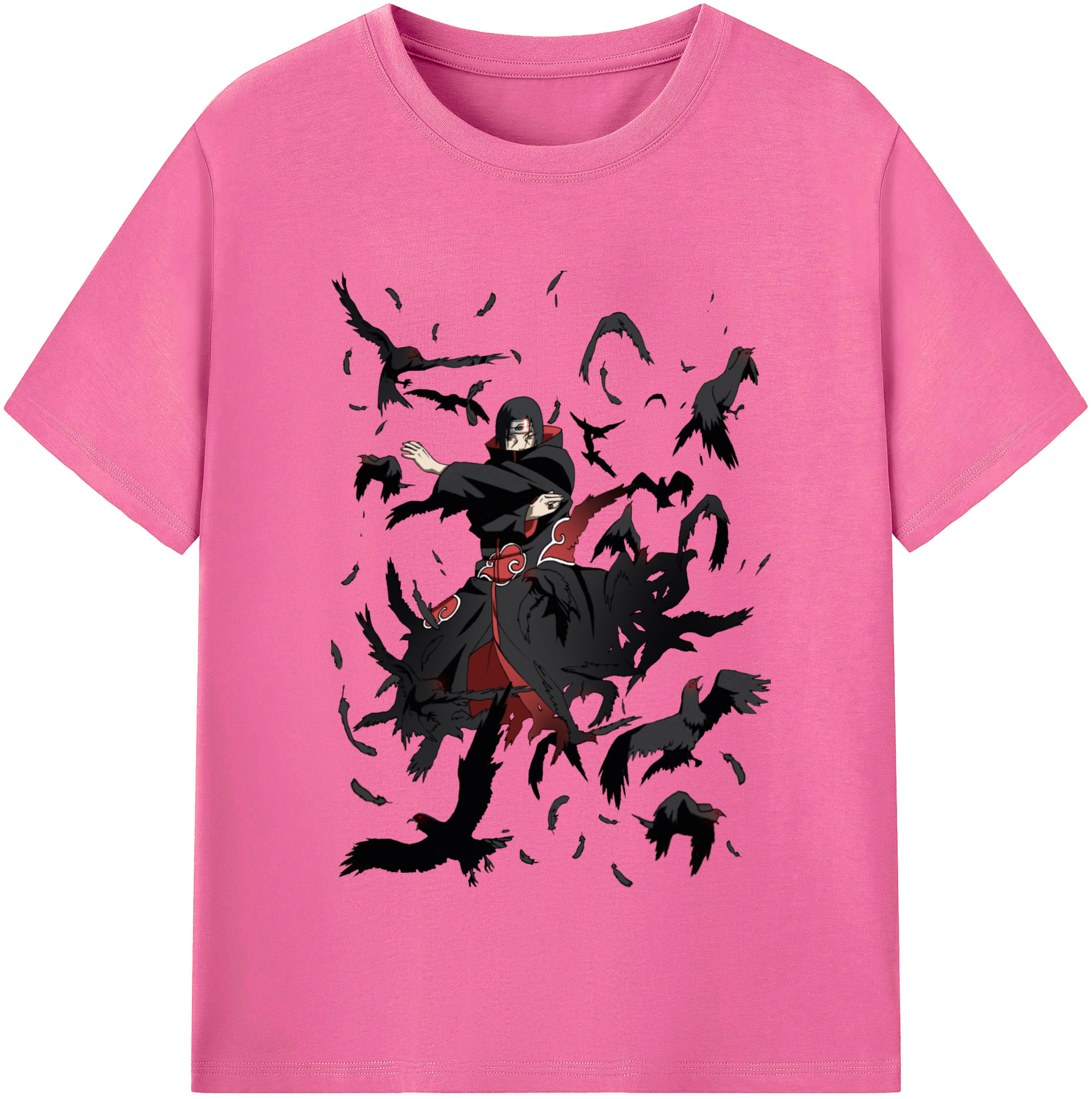 （画像用） NARUTO -ナルト- うちは イタチ Uchiha Itachi レディースカジュアルプリントTシャツ（綿100％）